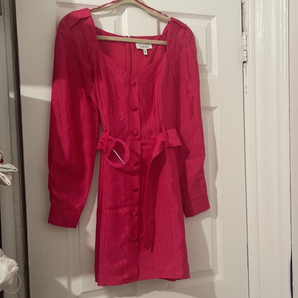 & other stories puff sleeve belted mini dress - Picture 2 of 4